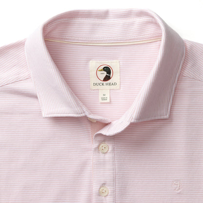 DUCK HEAD HANOVER PIMA COTTON JERSEY STRIPE POLO