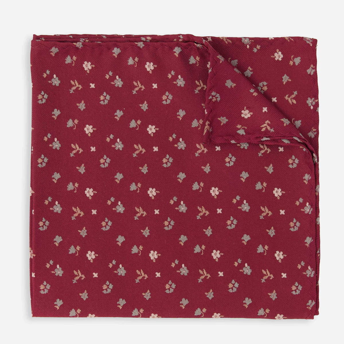 The Tie Bar Falling Florals Pocket Square