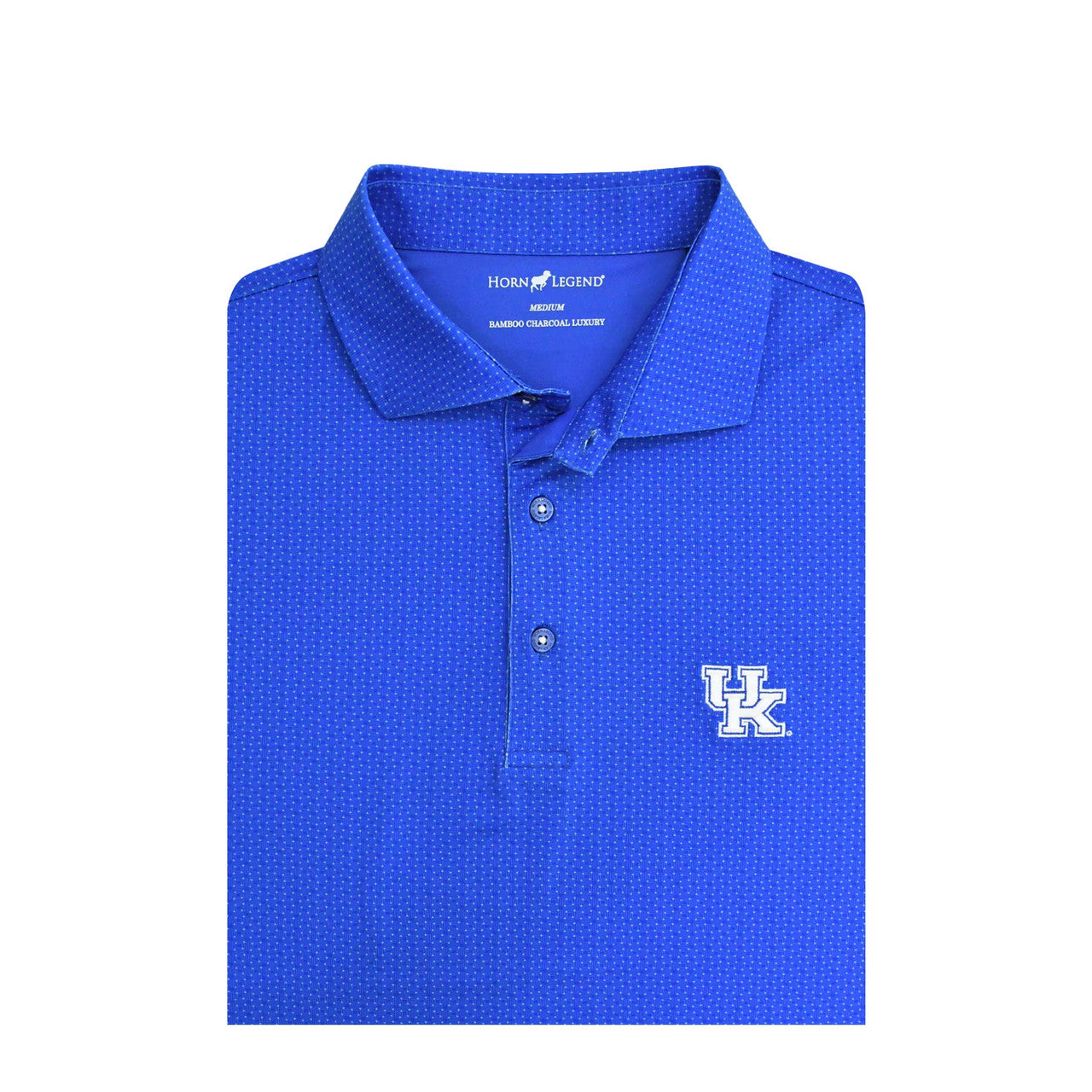 HORN LEGEND BAMBOO CHARCOAL LUXURY UK POLO BLUE/GREY/WHITE