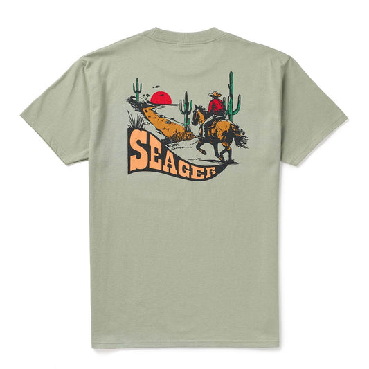 SEAGER. LONG RIDE TEE DESERT GREEN