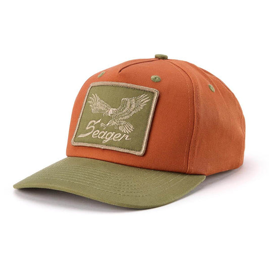 SEAGER WINGSPAN SNAPBACK HAT ORANGE/GREEN