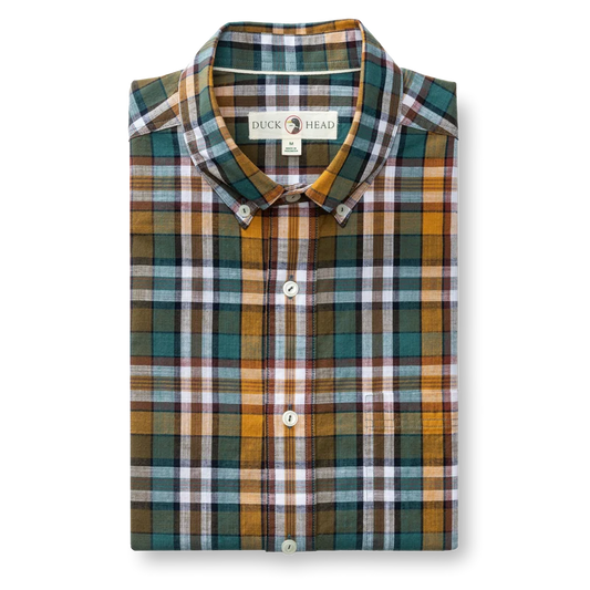 DUCK HEAD COTTON SLUB SPORT SHIRT AMBERWOOD