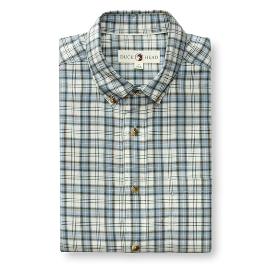 DUCK HEAD COTTON WOOL SPORT SHIRT / WINDBLOWN SKY