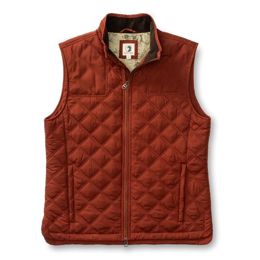 DUCK HEAD FREMONT PERFORMANCE QUILTED VEST/ BRANDY BROWN
