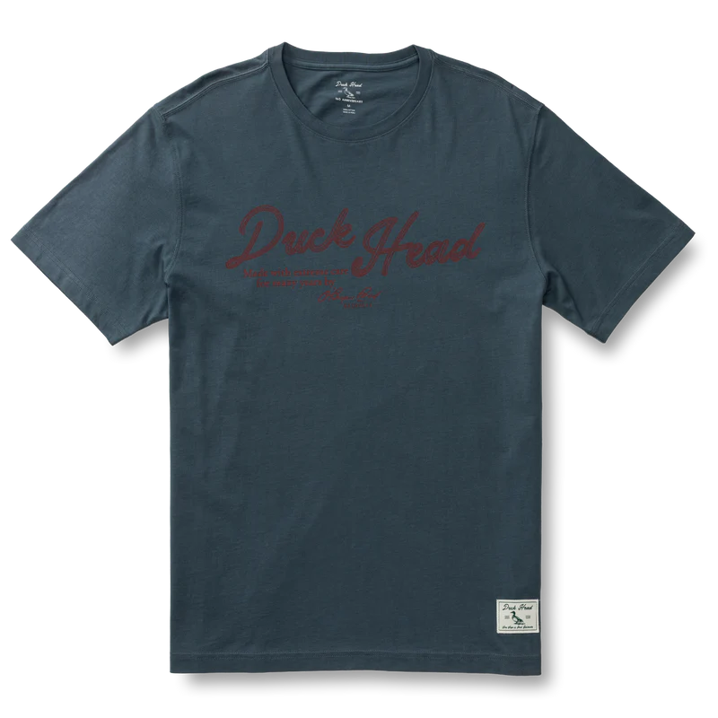 DUCK HEAD GRAPHITE BLUE T-SHIRT