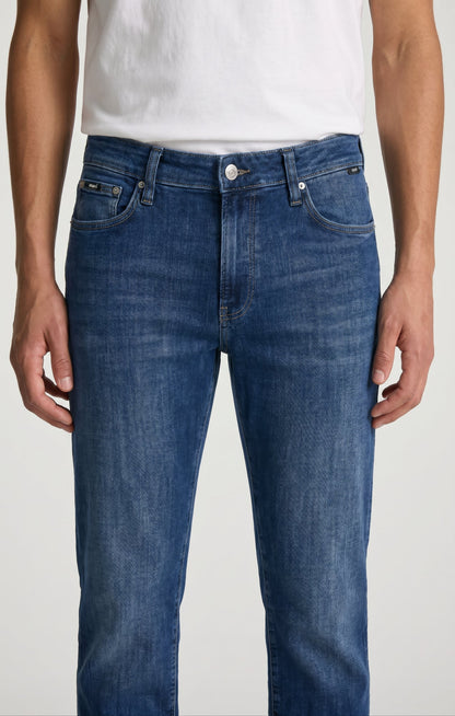 Zach Straight Leg Jeans Mid Feather Blue