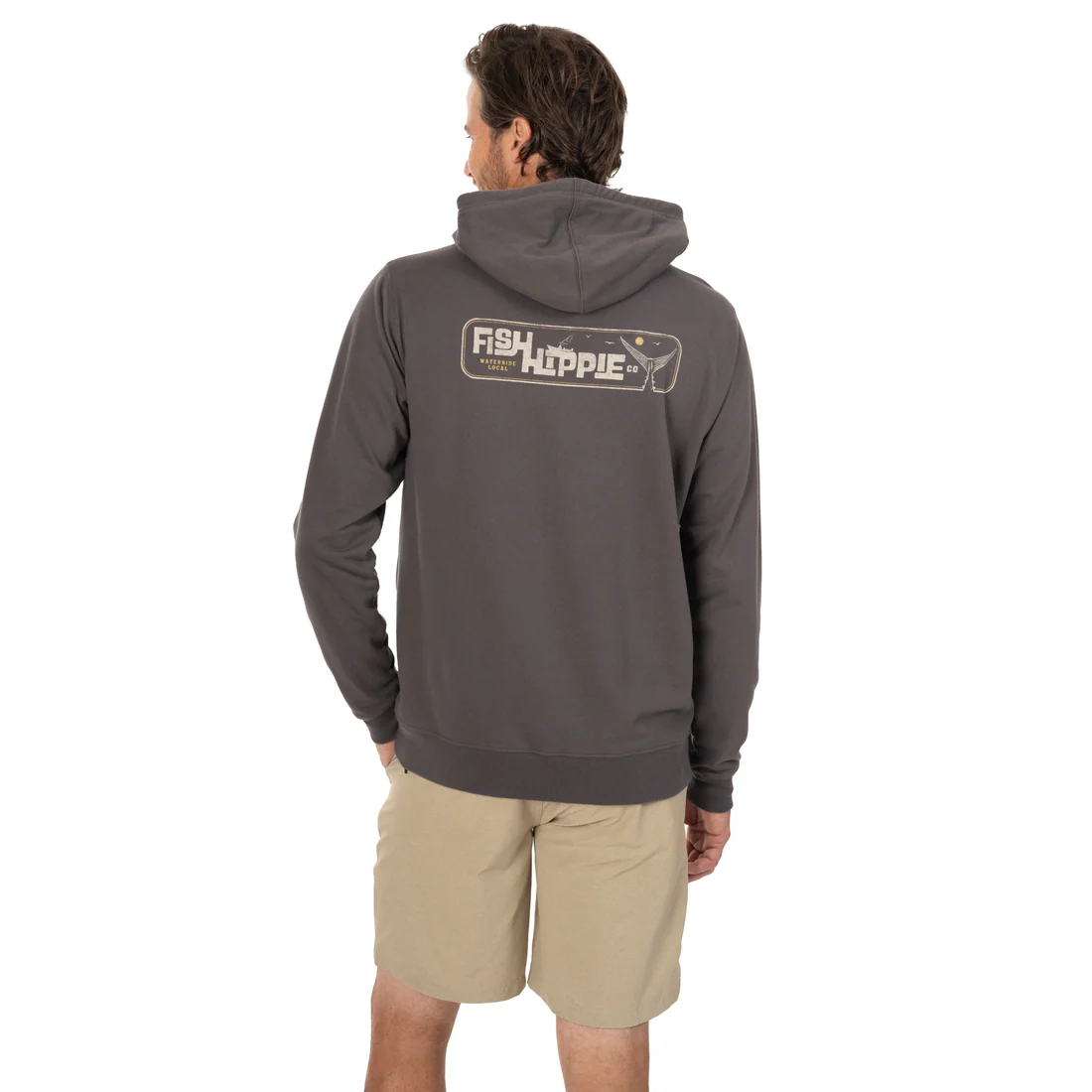 Fish Hippie Drifter Hoodie Washed Black