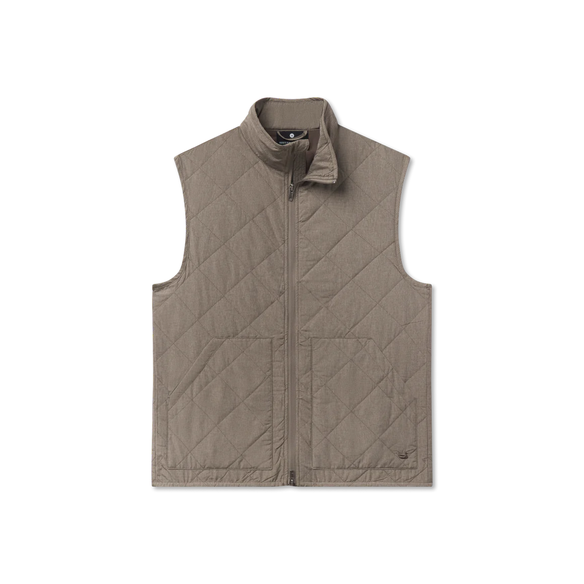 Bryson Ripstop Quilted Vest Stone Brown