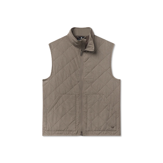 Bryson Ripstop Quilted Vest Stone Brown