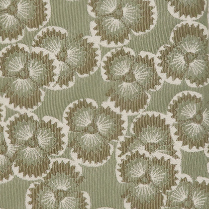 The Tie Bar Dabu Floral Sage Green Tie
