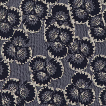 The Tie Bar Dabu Floral Deep Indigo Tie