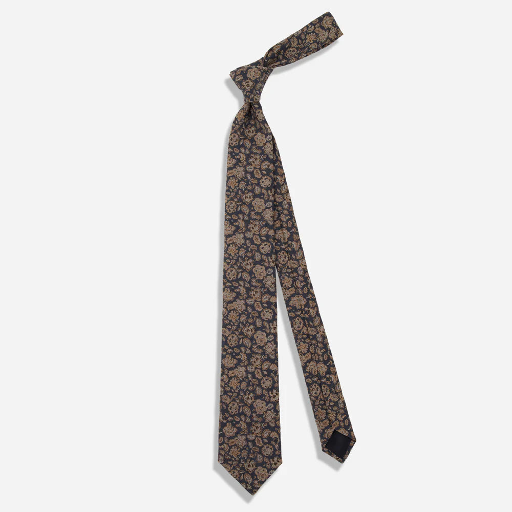 The Tie Bar Capri Floral Light Blue Tie