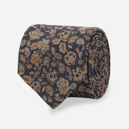 The Tie Bar Capri Floral Light Blue Tie