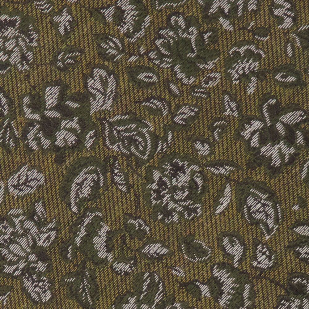 The Tie Bar Capri Floral Olive Green Tie