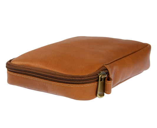Sarge TESORO | Valuables Leather Zipper Pouch