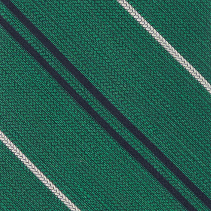 The Tie Bar Bali Double Stripe Grass Green Tie
