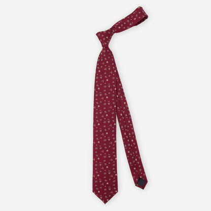 The Tie Bar Falling Florals Burgundy Tie
