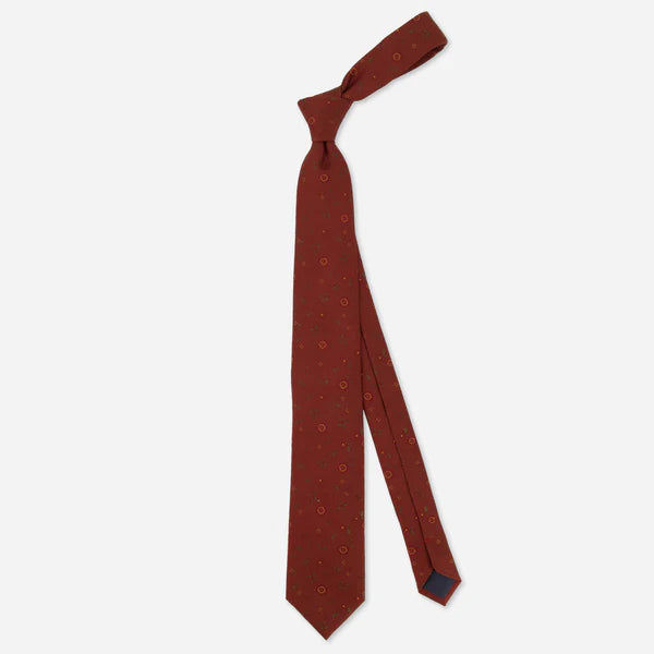 The Tie Bar Fall Florals Rust Tie