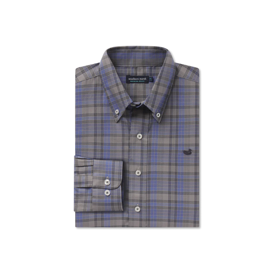 SOUTHERN MARSH BENTON GRID DRESS SHIRT