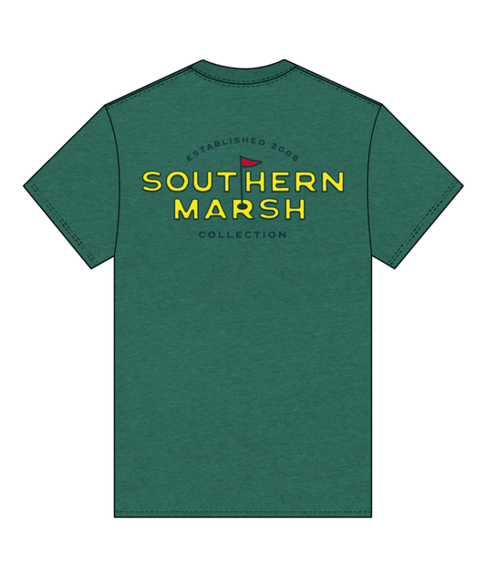 Southern Marsh Seawash Tee - Branding - Flagstick Green