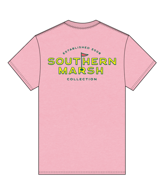 Southern Marsh Seawash Tee - Branding - Flagstick Pink