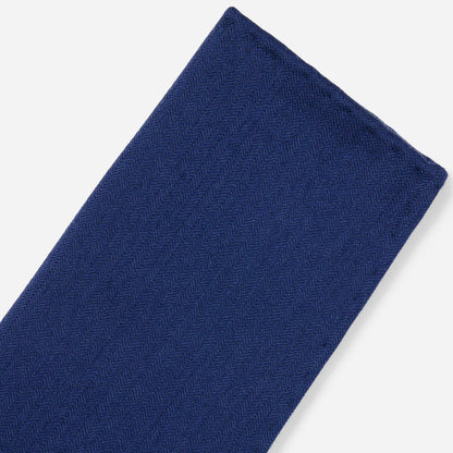 The Tie Bar Astute Solid Navy Pocket Square