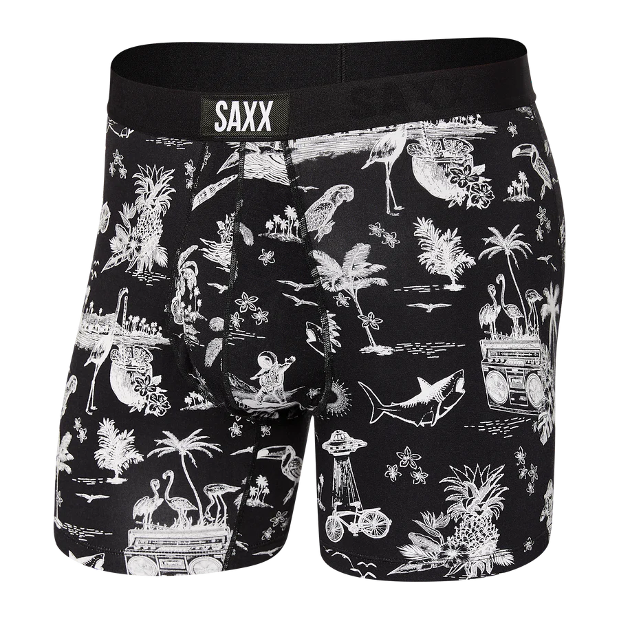 SAXX Ultra Super Soft Black Astro Surf and Turf