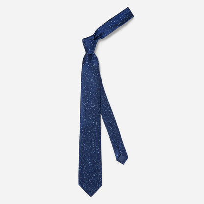The Tie Bar Constellation Space Navy Tie
