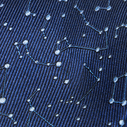 The Tie Bar Constellation Space Navy Tie