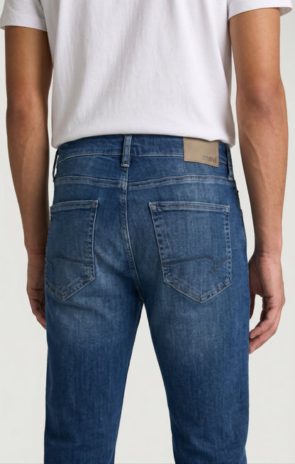 Zach Straight Leg Jeans Mid Feather Blue